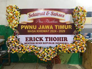 Karangan Bunga Ucapan Selamat PWNU Jawa Timur jombang